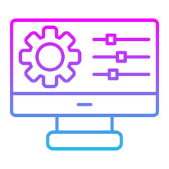 Configuration Line Gradient Icon