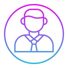 Manager Line Gradient Icon