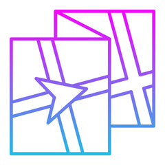 Navigator Line Gradient Icon