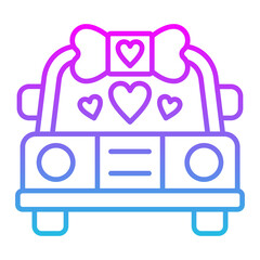 Car Line Gradient Icon