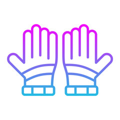 Gloves Line Gradient Icon