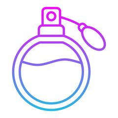 Perfume Line Gradient Icon
