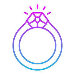 Ring Line Gradient Icon