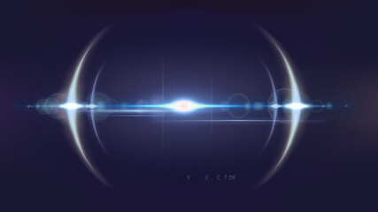 Abstract bokeh lights on lens