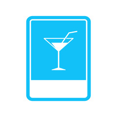 vector illustration of cocktail glass signs, suitable for discotheques, bars etc