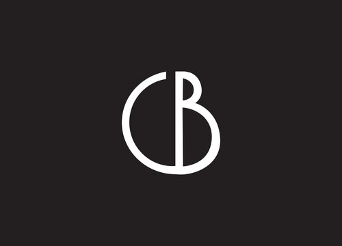 CB creative monogram minimalist logo design