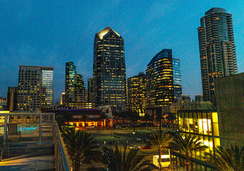 Fototapeta premium San Diego Skylines