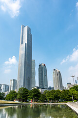 Fototapeta premium Chinese modern urban architectural landscape