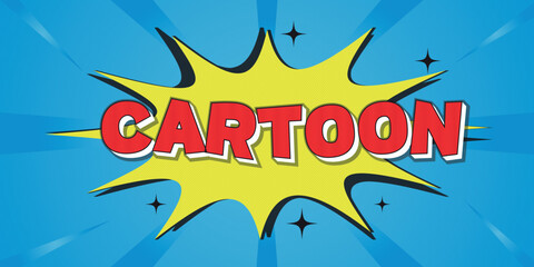 Obraz premium Comic Lettering Summer In The Speech Bubbles Comic Style Flat Design. Dynamic Pop Art Vector Illustration Isolated On Rays Background. Exclamation Concept Of Comic Book Style Pop Art Voice Phrase.