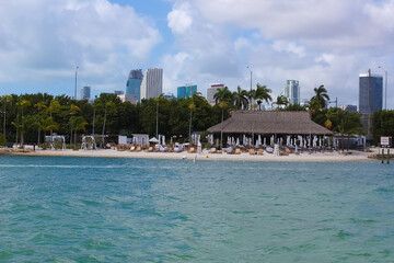 Bayside Marina in Miami, Florida USA