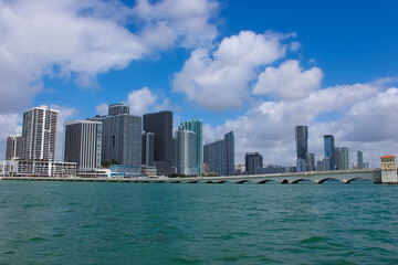 Obraz premium Bayside Marina in Miami, Florida USA