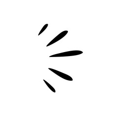 hand drawn diffused light vector isolated on a white background