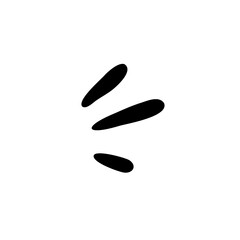 hand drawn diffused light vector isolated on a white background