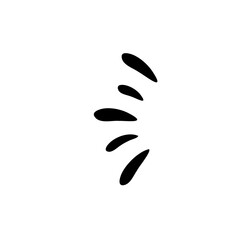 hand drawn diffused light vector isolated on a white background