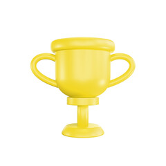 3d icon Trophy school theme
