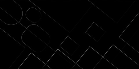 Black and white abstract background Abstract silver lines on black. Luxury universal frame. dark background illustration with geometric graphic. Geometric triangle borders with copy space in center.