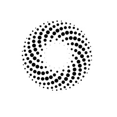 beautiful gradient circle halftone for background decoration comic