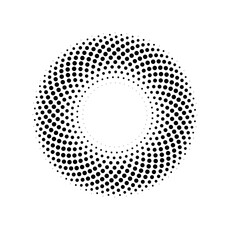 beautiful gradient circle halftone for background decoration comic