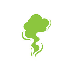 Smoke effect. Bad smell and dust floating in the air.