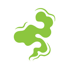 Smoke effect. Bad smell and dust floating in the air.