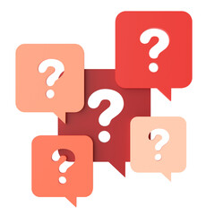 Question mark sign. 3D question mark.