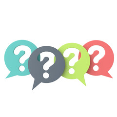 Question mark sign. 3D question mark.