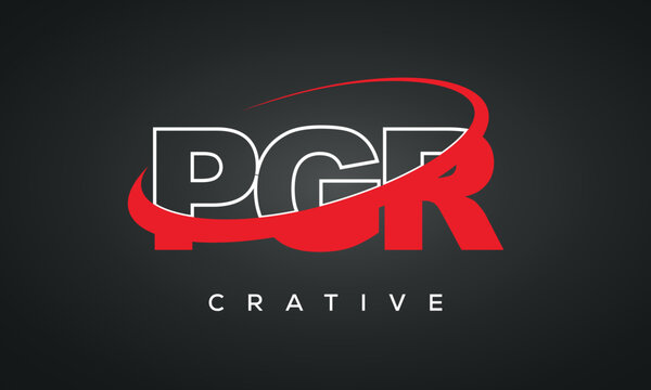 PGR letters typography monogram logo , creative modern logo icon with 360 symbol