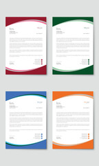 Abstract Letterhead Design Modern Business Letterhead Design Template