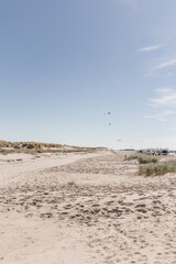 Drachenflieger am Strand