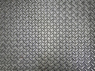 Grunge silver metal plate texture with dust