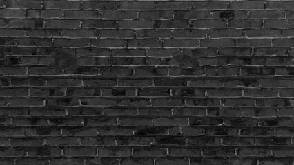 black brick wall, brickwork background for design