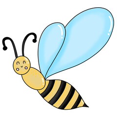 Kawaii bumblebee design character 