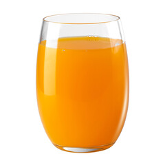 Fresh orange juice isolated on alpha layer background. - obrazy, fototapety, plakaty