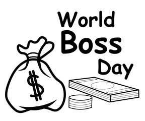 world boss day greeting card