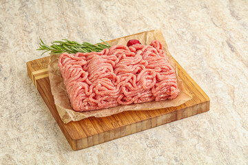 Raw beef minced meat for cooking