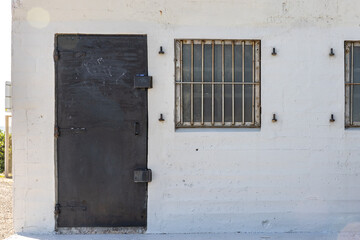 old door in the building