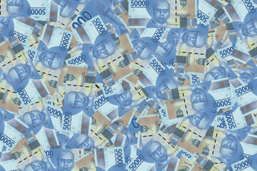 Random Banknote Indonesia Currency 50.000 Rupiah