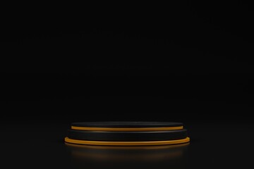 3d illustration luxury podium scene for product backdrop on 3d rendering