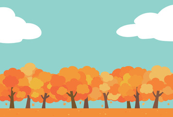 背景イラスト_秋の背景