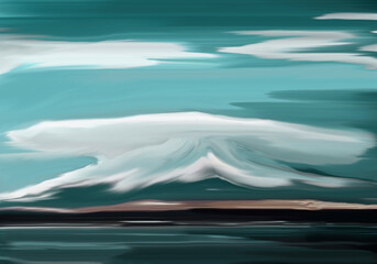ice on the lake