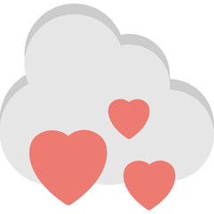Rain Hearts Cloud 