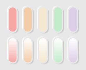 Set of Pantone colour palette in RGB hex. colour catalogue