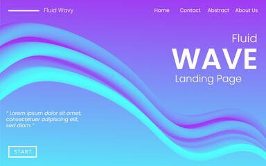 abstract background with wave for landing page, card, element design poster