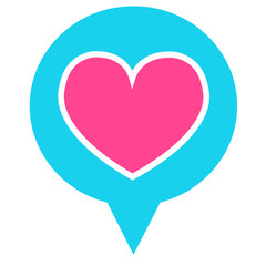 Heart icon sign symbol deign
