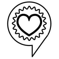 Heart icon sign symbol deign