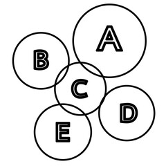 Business data graph icon sign design