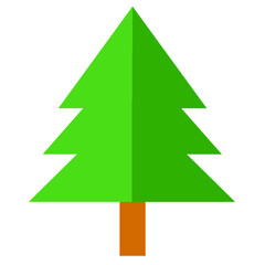 Fototapeta premium Christmas tree icon sign symbol design