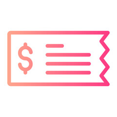 ticket gradient icon
