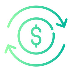 transaction gradient icon