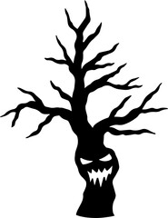Tree Halloween Horror Background
